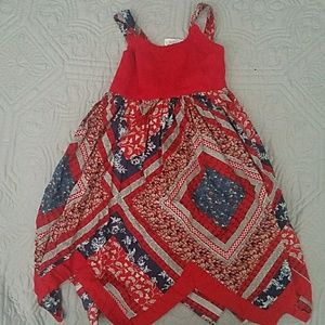 Girls Bandana Print Dress